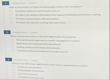 3 Multiple Choice 5 points What is the primary