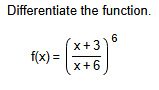 Differentiate the function. f ( x ) = ( x + 3 x +