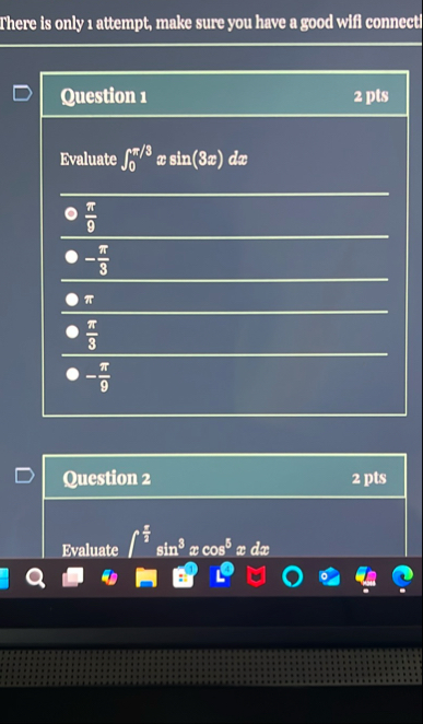 There is only 1 attempt, make sure you have a