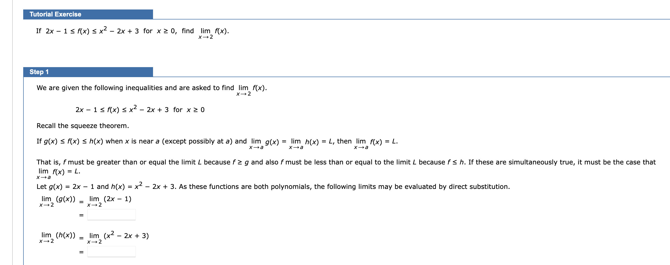 I f 2 x - 1 f ( x ) x 2 - 2 x + 3 for x 0 , find