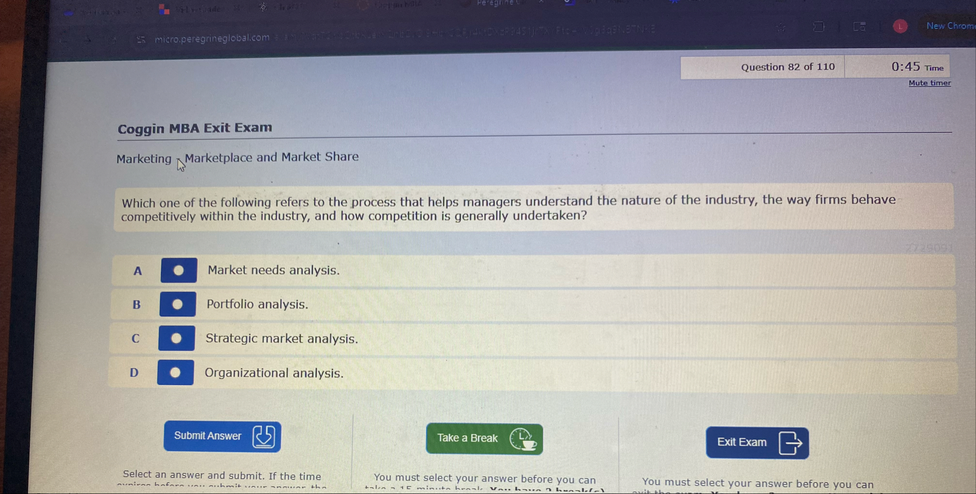 - 5 micro.peregrineglobal.com Question 8 2 of 1 1