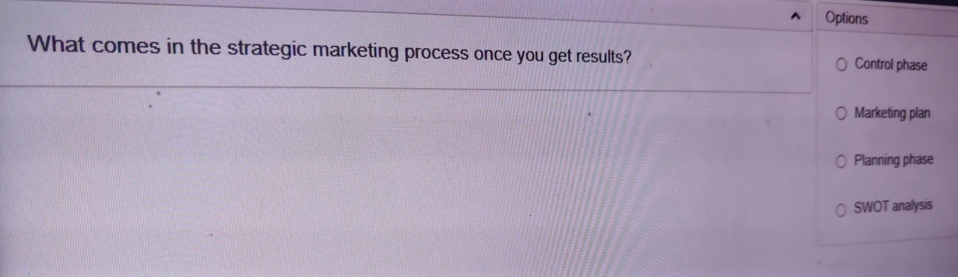 What comes in the strategic marketing process