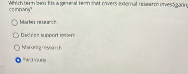 Which term best fits a general term that covers