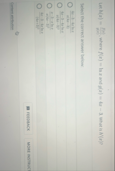 Let h ( x ) = f ( x ) g ( x ) , where f ( x ) = l