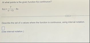 At what points is the given function f ( x )