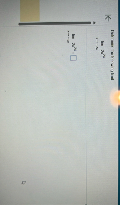 Determine the following limit . lim x - 2 x 2 4