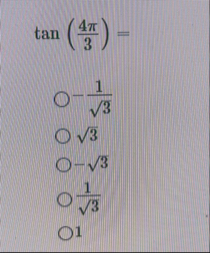 t a n ( 4 3 ) = - 1 3 2 3 2 - 3 2 1 3 2 1
