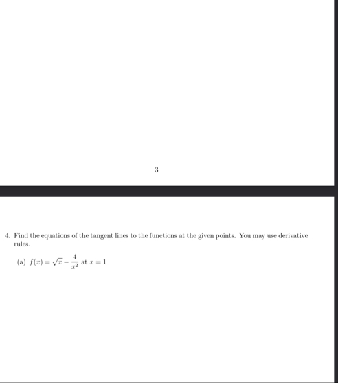 3 4 . Find the equations of the tangent lines to