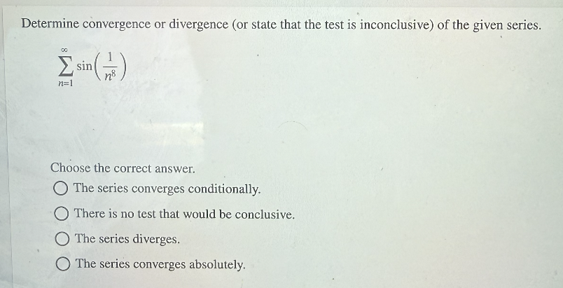 Determine convergence o r divergence ( o r state