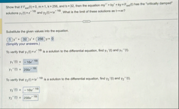 Substitute the given values into the equation. (
