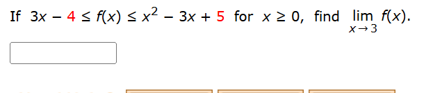I f 3 x - 4 f ( x ) x 2 - 3 x + 5 for x 0 , find