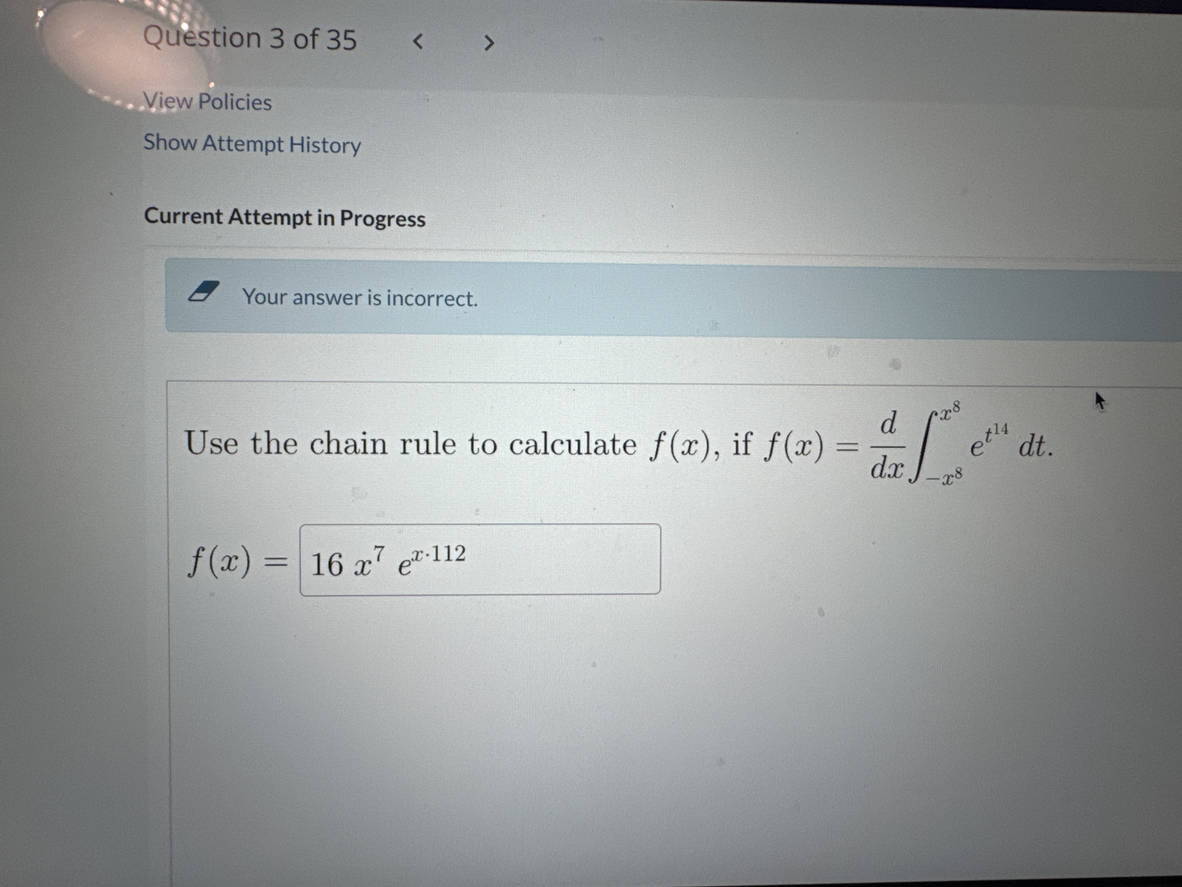 Use the chain rule t o calculate f ( x ) , i f f