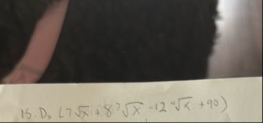 D x ( 7 x 2 8 x 2 - 1 2 x 4 9 0 )