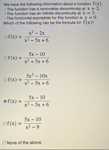 We have the following information about a