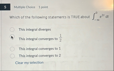 Multiple Choice 1 point Which of the following