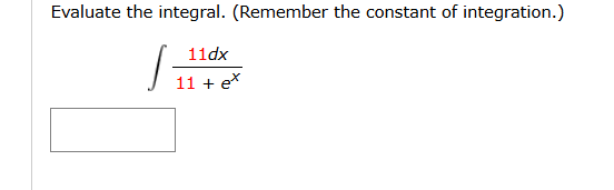 Evaluate the integral. ( R e m e m b e r the