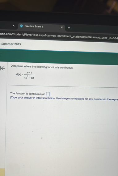 Practice Exam 1 son.com / Student / PlayerTest .