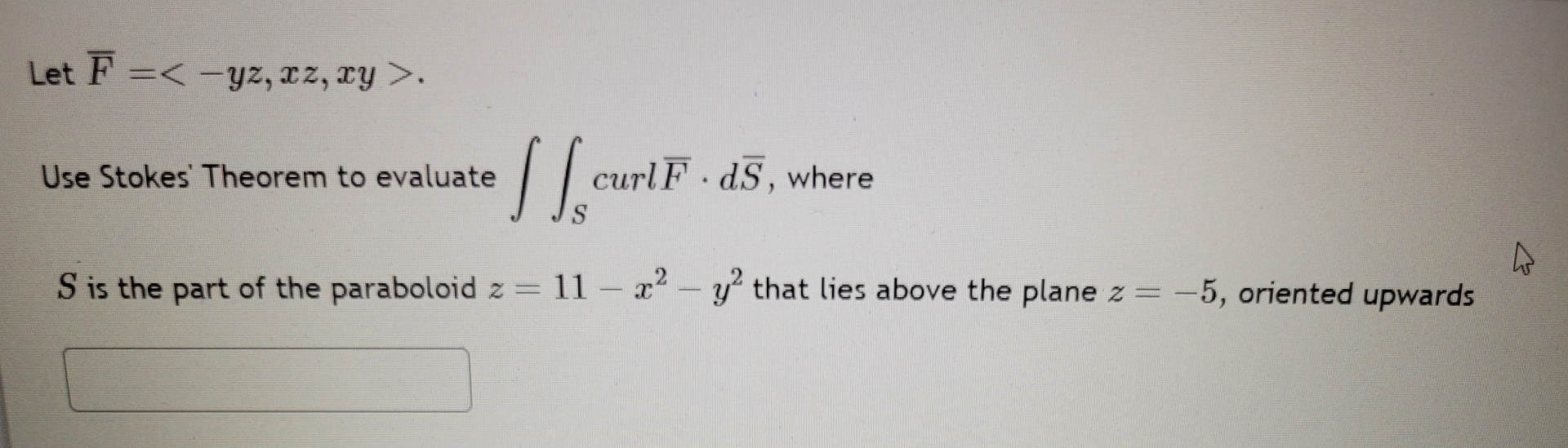 Let ? b a r ( F ) = ( : - y z , x z , x y : ) .