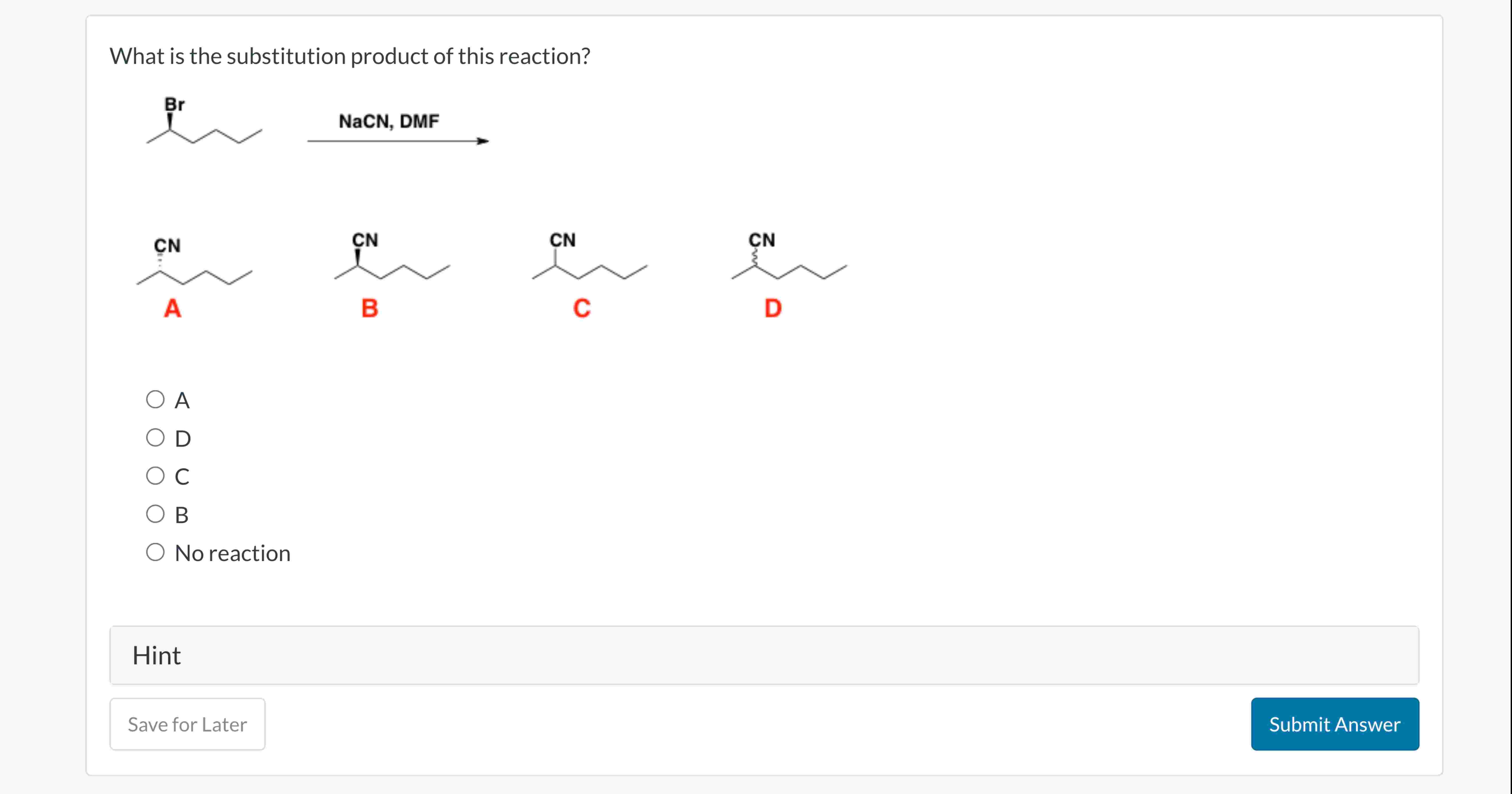 What is the substitution product of this