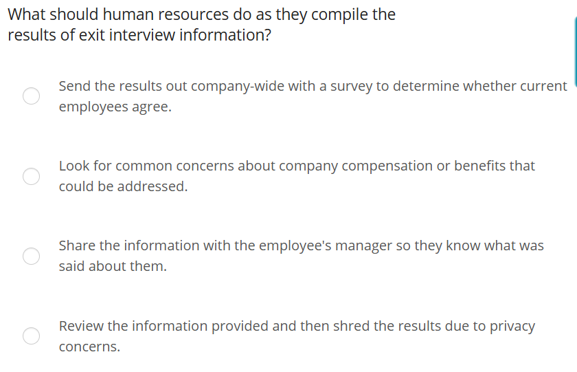 What should human resources do as they compile