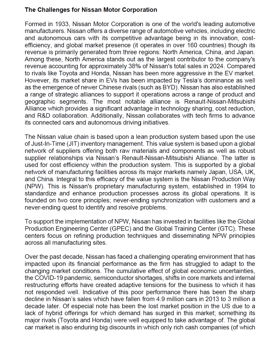 please analyze by an academic research the below