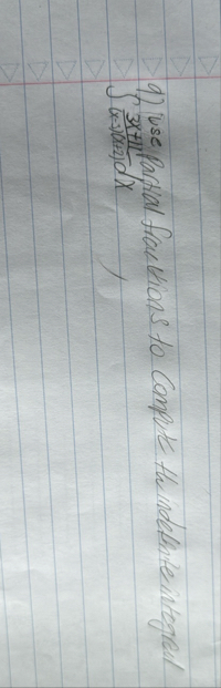 Use Partial frauvions to Compute the