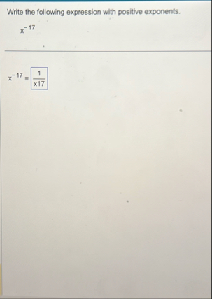 Write the following expression with positive