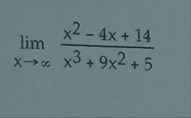 lim x x 2 - 4 x 1 4 x 3 9 x 2 5