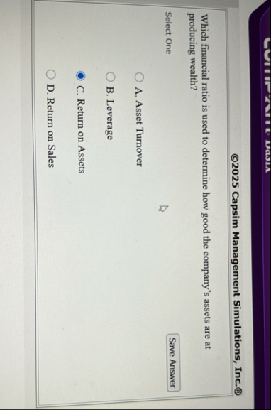 2 0 2 5 Capsim Management Simulations, Inc. ( 8 )