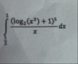 1 2 1 ( l o g 2 ( x 3 ) 1 ) 5 x d x