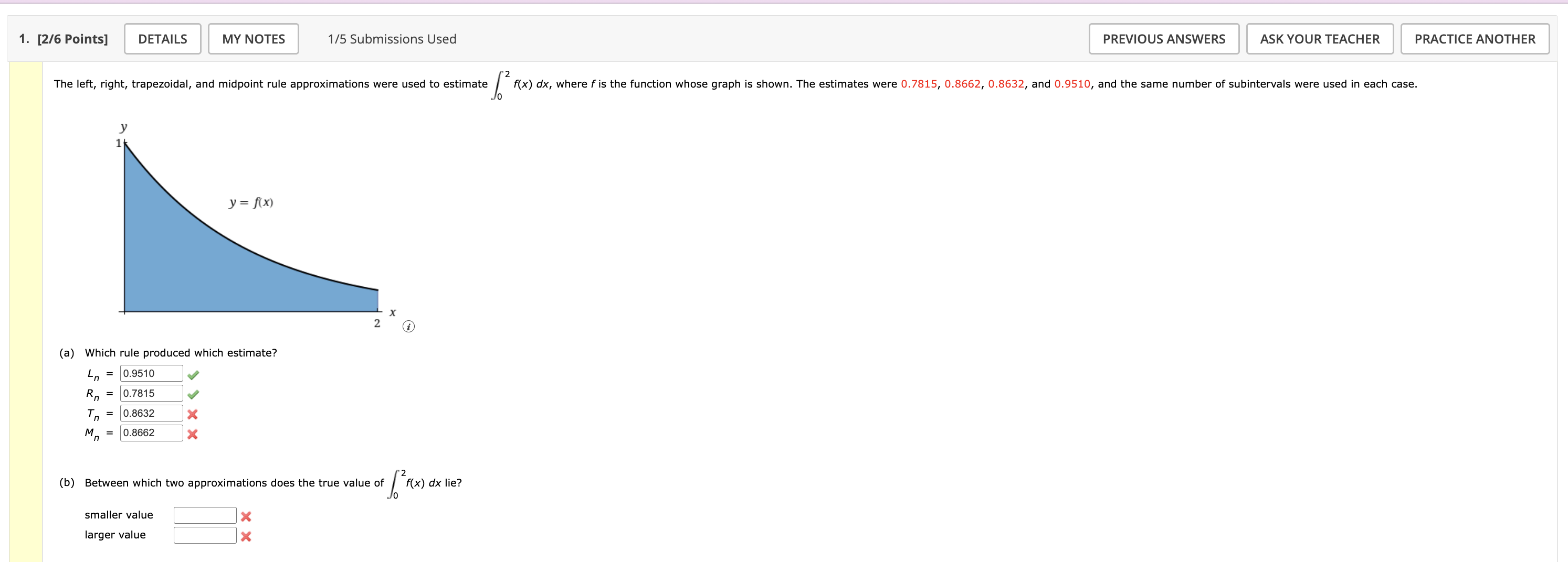 [ 2 6 Points ] 1 5 Submissions Used ( a ) Which