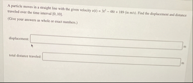 A particle moves in a straight line with the