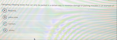 Designing shipping boxes that can only be packed