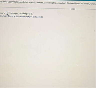 In 2 0 0 8 , 5 0 8 , 9 0 0 clitrens died of a