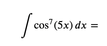code class = "asciimath" > \ int cos ^ ( 7 ) ( 5