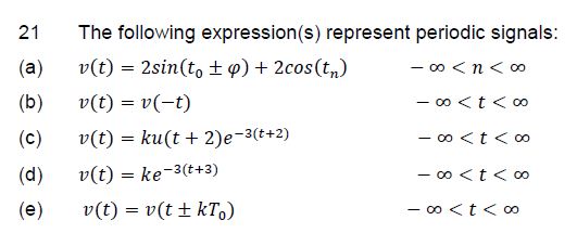 2 1 The following expression ( s ) represent