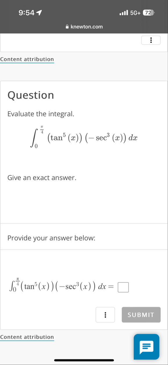 9 : 5 4 1 5 G 7 2 knewton.com Content attribution