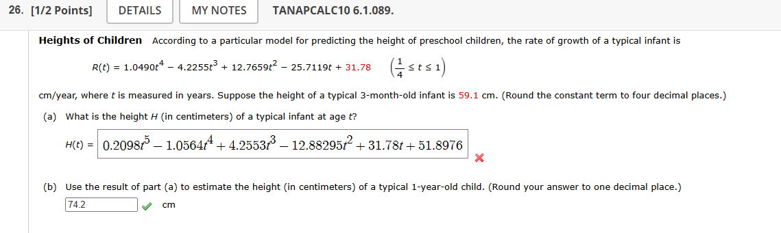 Heights o f Children According t o a particular