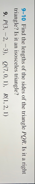 9 - 1 0 Find the lengths of the sides of the