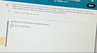D ( x ) is the price, in dollars per unt, that