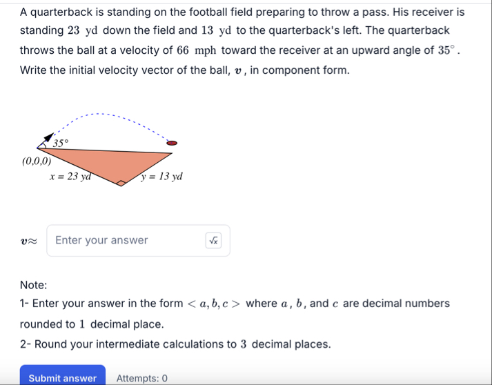 A quarterback is standing on the football field
