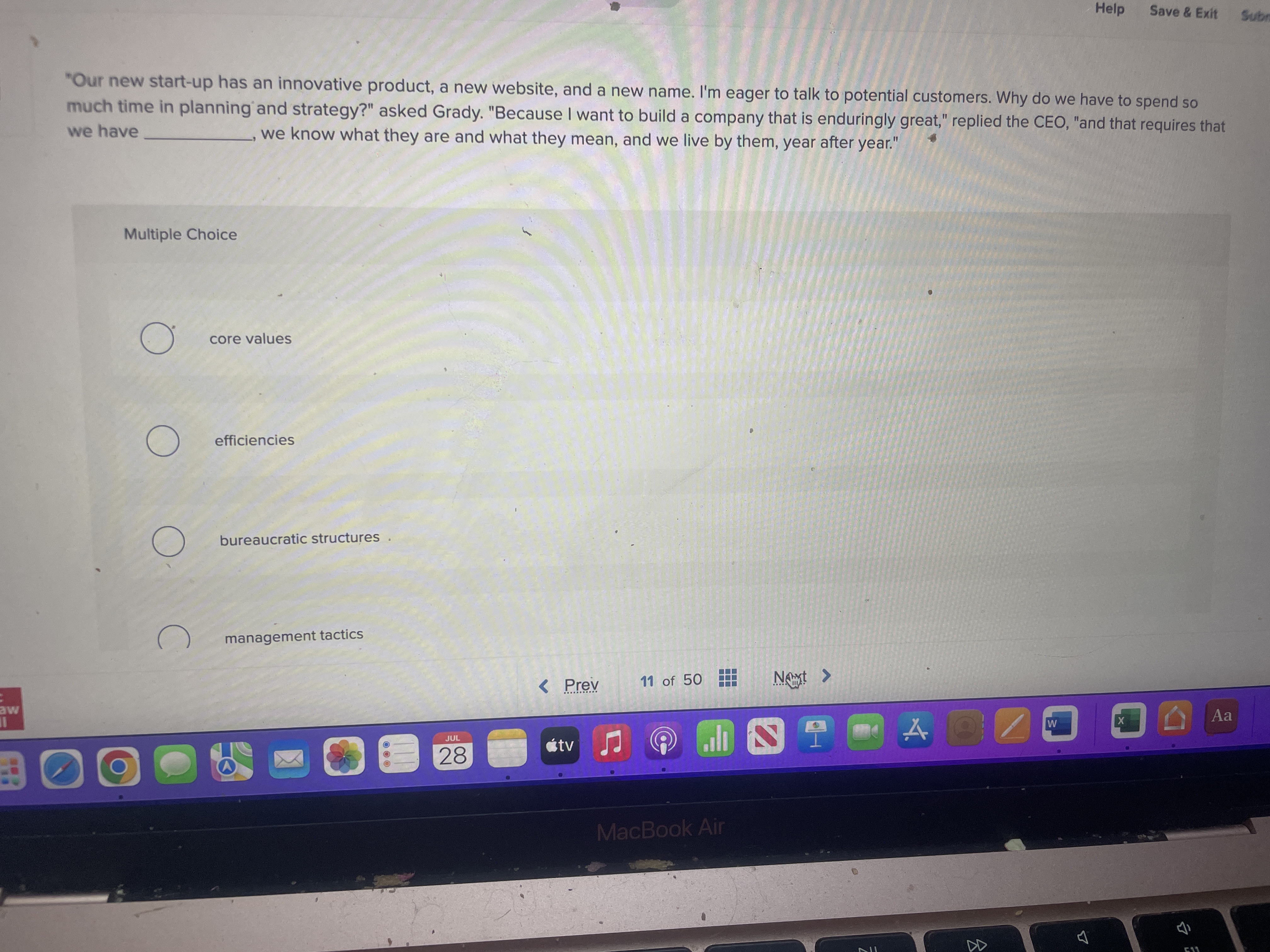 Help Save \ & Exit "Our new start - up has an