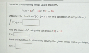 Consider the following initial - value problem. f