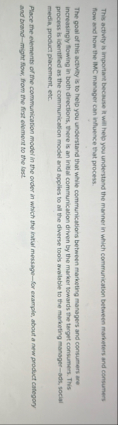 This activity is important because it will help