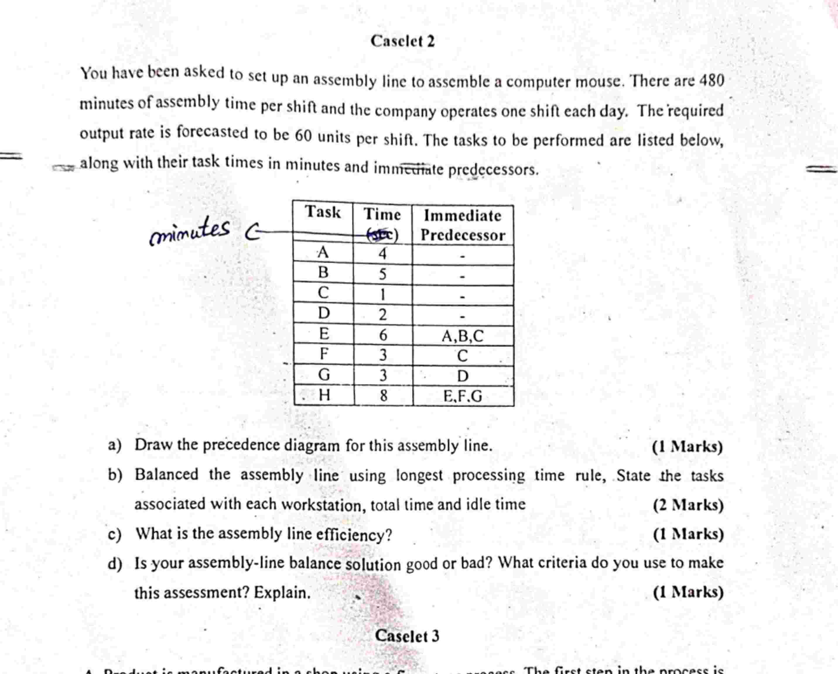 Caselet 2 You have been asked to set up an