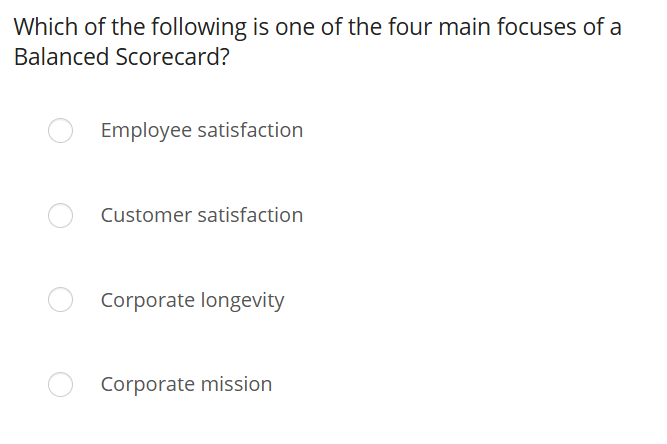 Which of the following is one of the four main