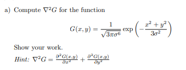 Compute a g r a d 2 G for the function G ( x , y