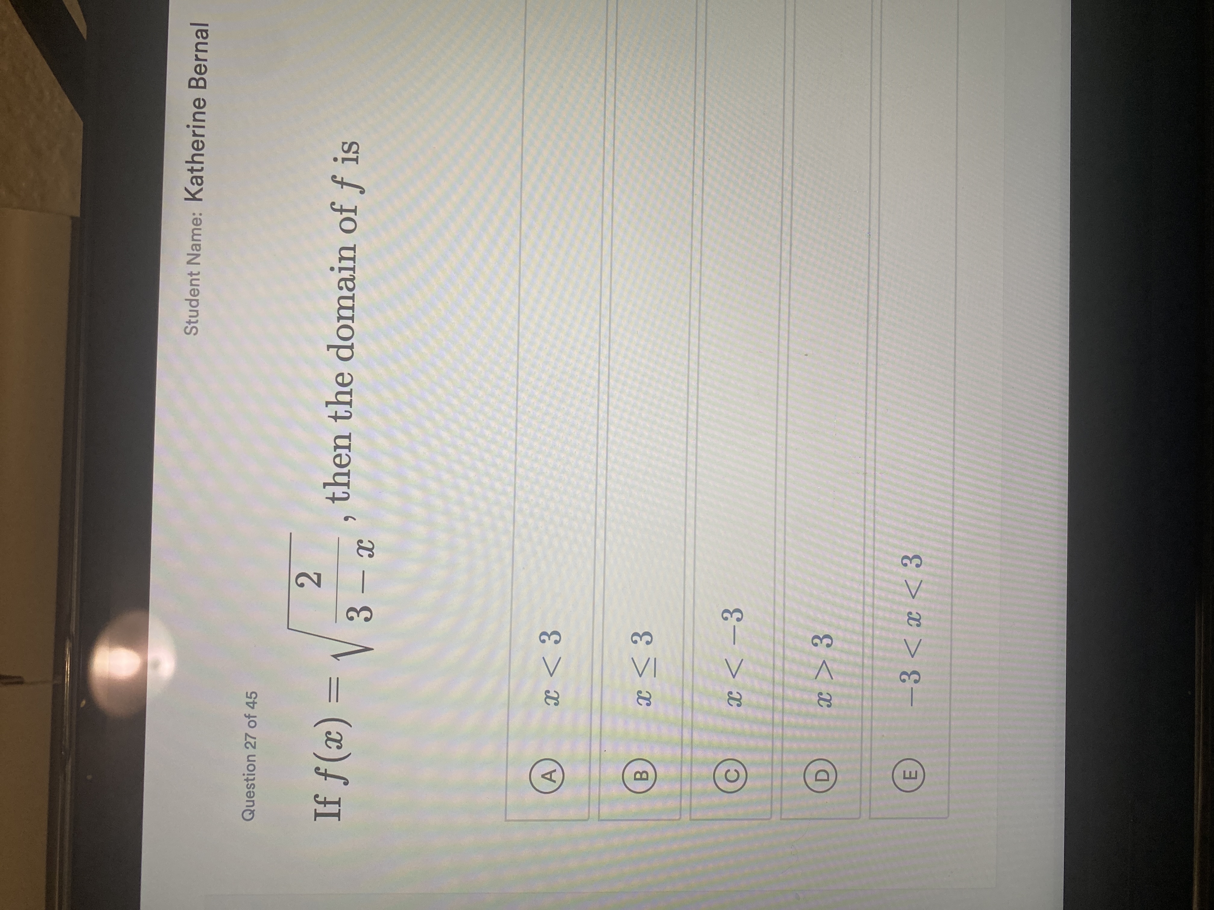 Question 2 7 o f 4 5 I f f ( x ) = 2 3 - x 2 ,