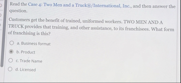 Read the Case 4 : Two Men and a Truck ( 8 /