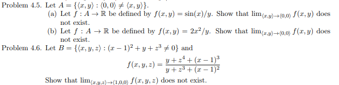 Problem 4 . 5 . Let A = { ( : x , y : ) : ( : 0 ,